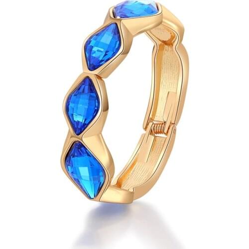 ORNAPEADIA Exquisite Fashion Accessories Jewelry Crystal Bracelet for Girls Sense Metal Bangle Bracelet Pulseras Mujer