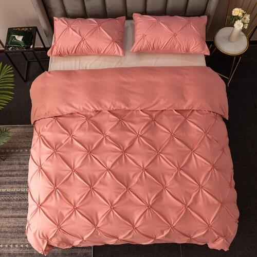 Classic Bedding Set Luxury Style Flower Bed Duvet Cover Sets Queen Size King Gray Blue Pink Black Color funda nordica T279
