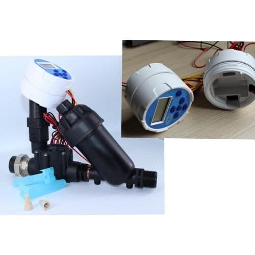 Automatic drip irrigation system kit 9V battery powered controller/irrigation solenoid valve /filter