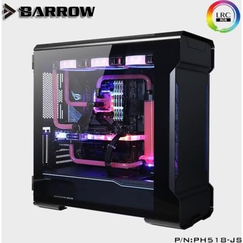 Barrow Water Cooling Kits for Computer Case 360mm Radiator+CPU Block+GPU Block+Pump+Reservoir+RGB Strip+Fan Water Cool PH518-JS
