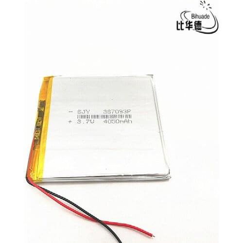 2pcs 3.7V 4050mah polymer lithium ion battery Li-ion battery for tablet pc 7 inch MP3 MP4