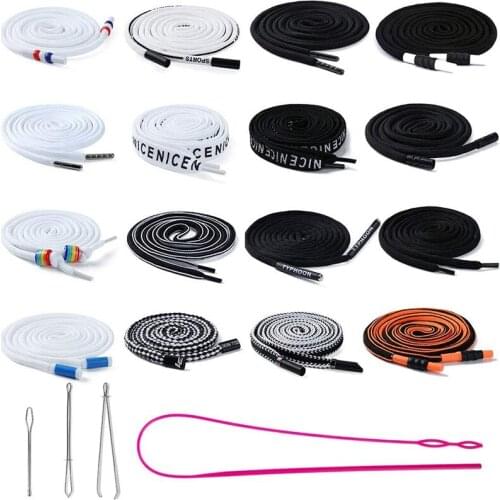 LMDZ Sweatpants Drawstring Strap Metal Head Sports Pants Cotton Rope Belt Pants/Hoodies Accessories Diy Sewing Band Supplies