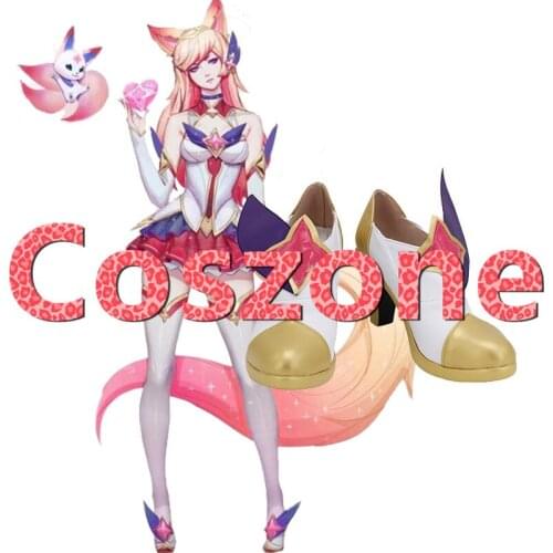 LOL The Guarder of Stars Ahri Cosplay Shoes Boots Halloween Carnival Cosplay Costume Accessories