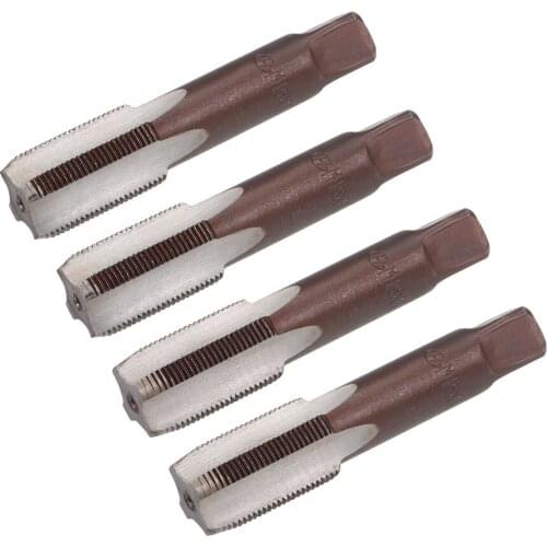 Uxcell Metric Hand Tap M16 Thread 1 Pitch 4 Straight Flutes H2 Alloy Tool Steel 2 Pairs