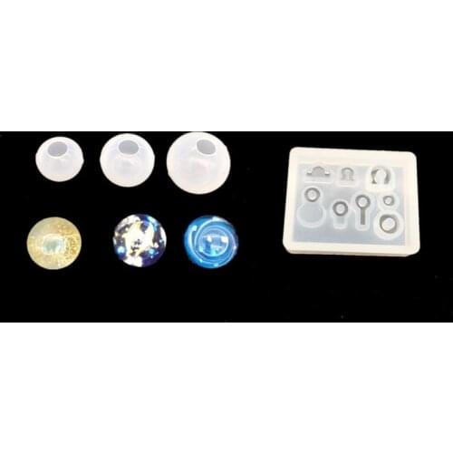 NOT AS LONG DIY Silicone Crystal Epoxy Ring Universe Ball Mold Free Polishing Creative Mold One Universe Ball Soot