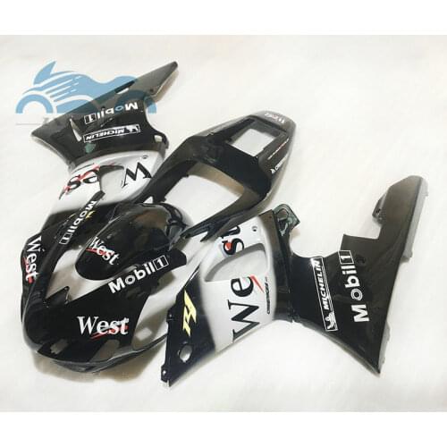 Upgrade your motorcycle body fairing Kits Fit for YAMAHA 1998 1999 YZFR1 98 99 YZF R1 sport ABS plastic fairings kit black WEST