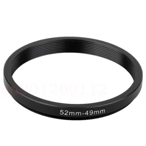 Wholesale 10pcs 52-49MM 52MM - 49MM 52 to 49 Step up Down Filter Ring adapters , LENS, LENS hood, LENS CAP, and