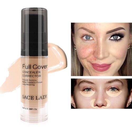 SACE LADY Concealer Smooth Non-Jam Powder Natural Concealer Modifies Complexion 6 Ml Concealer Makeup Cosmetic Gift for Women