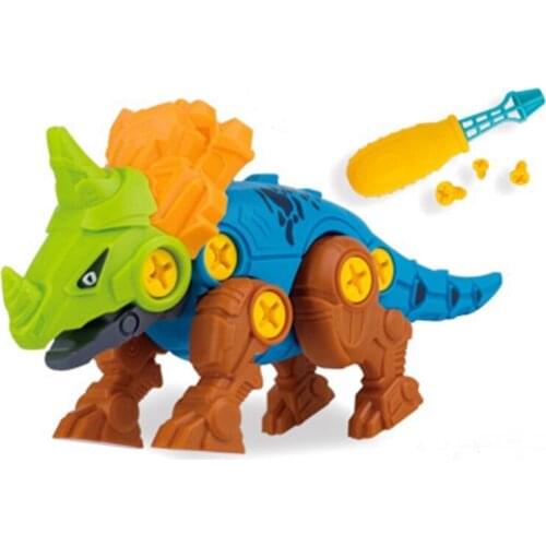 Assemble Dinosaur DIY Play Screw Toys Children Funny Building Block