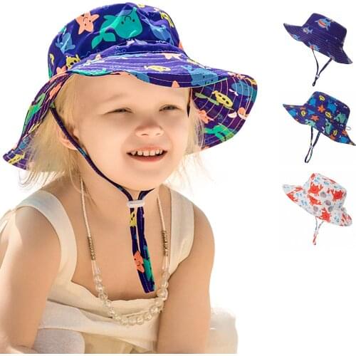 Cute Baby Hat Spring Summer Cartoon Kids Hat for Girls Boys Bucket Hat Cotton Unisex Kids Accessories Children Cap 1 PC