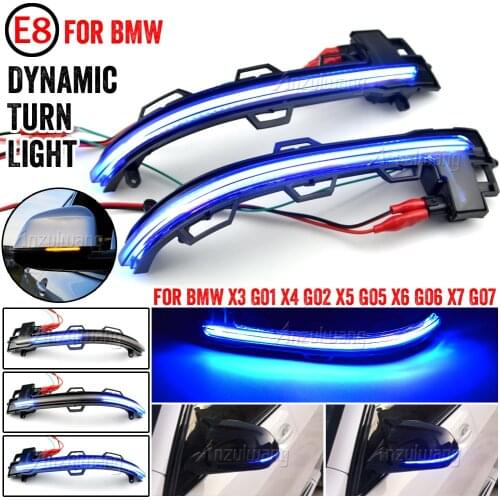 For BMW X3 X4 X5 X6 X7 G01 G02 G05 G06 G07 2018 2019 2020 LED Dynamic Turn Signal Light Blinker Flashing Lamp