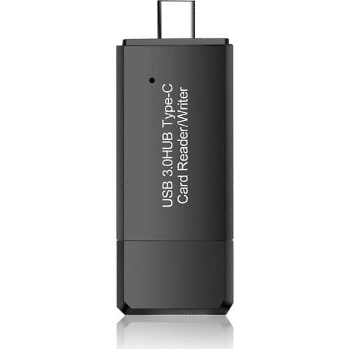 YC-432 Memory Card Readers USB Type C to USB 3.0 OTG Adapter for Laptop Phone USB Extension Cable HUB Charge