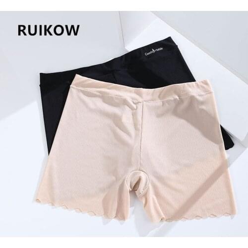 High Quality Summer Plus Size 100Kg Women Safety Boxer Underwear Nylon Anti-Bacterial BoyShorts Panties Strecth Female Shorts