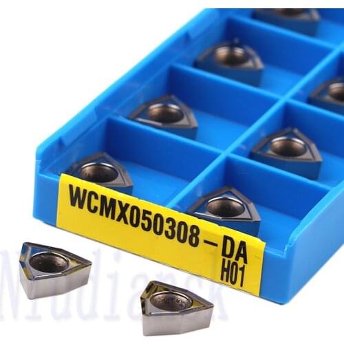 WCMX030208 WCMX040208 Milling Cutter WCMX050308 WCMX06T308 WCMX080412-DA H01 Carbide Insert CNC Lathe Tool Aluminum Turning Tool