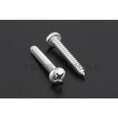 100pcs/lot M1 M1.2 M1.4 M1.5 M1.6 M1.7 Stainless steel phillips pan / round head self tapping screw PA