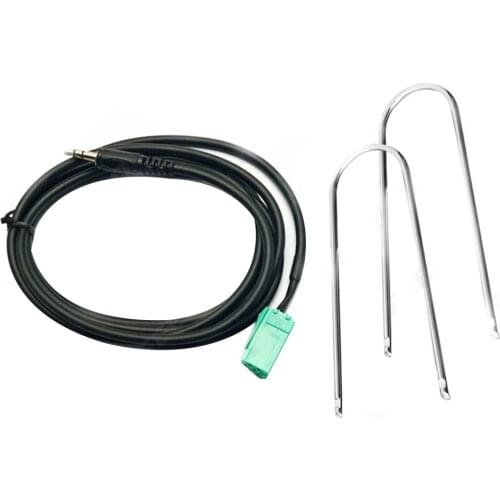 3.5mm Car Audio AUX Input Interface Adapter Music Cable for Renault Clio Megane Laguna 2005-2011 CD Changer Jack Plug