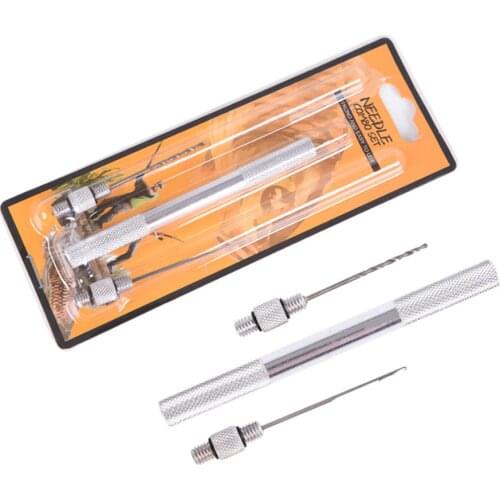 3 in 1 Aluminum Pellet Needle Baiting Fishing Accessories Multifunction Holder Loading Device Carp Fishing Tools for Bait Load