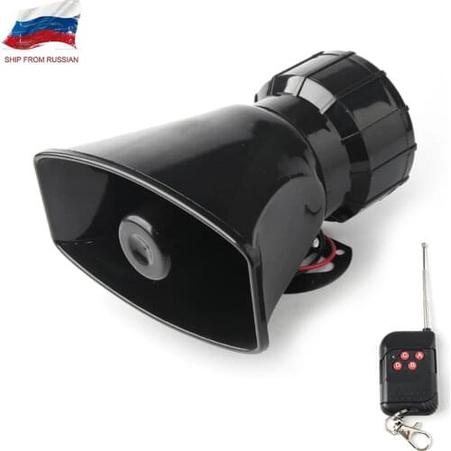 Car ccessories 12V Speaker 130dB Wireless Electronic Siren Loud Car Warning Alarm Police Fire Siren Horn Loudspeake