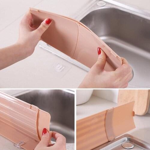 Kitchen Suction Cup Type Splash Guard Water Sink Household Barrier Repeatable Baffle Oil-proof Flap Water Splashproof Creat A6R7