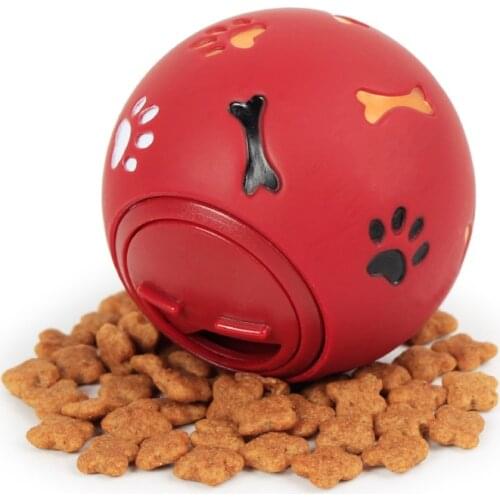 7.5/11cm Pet Dog Toy for Small Large Dogs Pure Natural Rubber Leakage Food Ball Interactive Pet Cat Teething Training Balls Toys