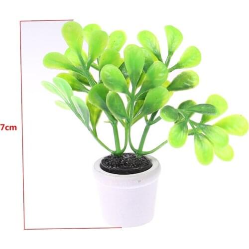 1:12 doll house mini potted small green plant decoration ornaments