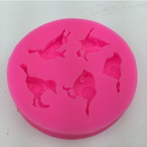 Flying bird Shape 3D fondant cake silicone mold food grade mastic kitchen chocolate pastry making cupcake decoration tools F0288