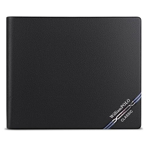 Men Wallets 100% Leather Top Baby Cow Leather Short money clip Fashion Luxury Brand Wallet Simple Business 2020 New homme Purse