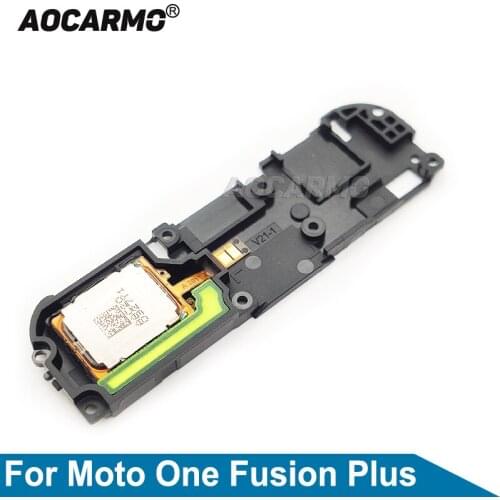 Aocarmo For Motorola Moto One Fusion Plus Bottom Loud Speaker Loudspeaker Buzzer Ringer Flex Cable Repair Parts