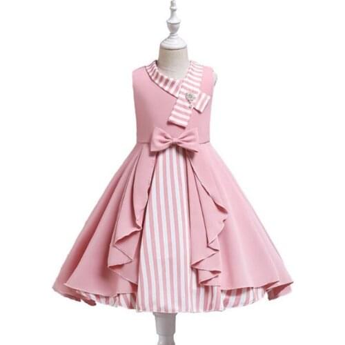 2020 New Childrens Dress Princess Dress Girls Pettiskirt Dress Host Performance Costume Childrens Evening Dress 3-8 Years Old