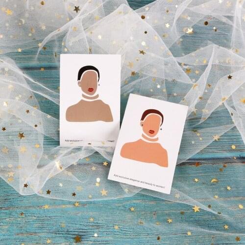 New Design 6x9cm Drop Earrings Display Card Accessories Stud Cards 400gsm Paper Holders Hanger Tags 100pcs/Lot