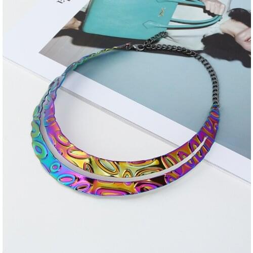 LZHLQ Choker Necklace For Women Big Ethnic Bohemia Gothic Necklace Female Fashion Jewelry 2019 Trendy Style Power Punk Necklace