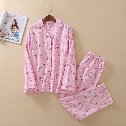 100% Cotton Pajamas Set Women Plush Winter Homewear Print Femme Warm Flower Sexy Sleepwear 2020 Sleep Tops Clothes Big Size Pjs