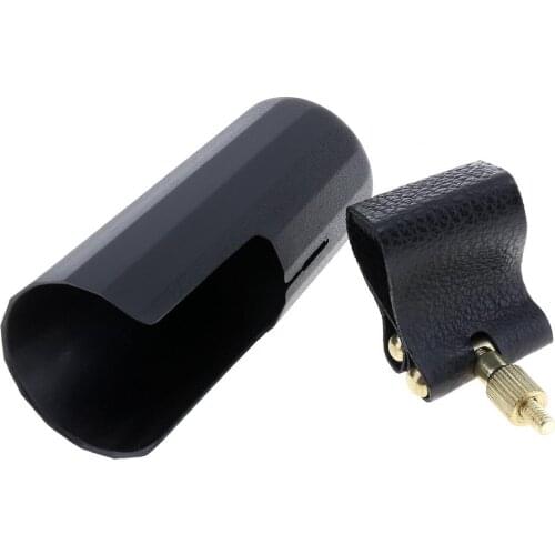 Practical Professional Alto Saxophone Mouthpiece Cap & Leather Clip