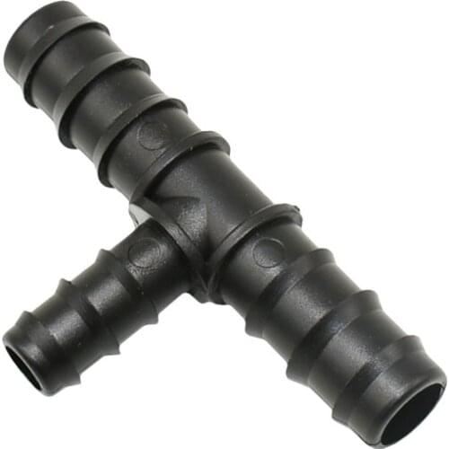 3/4" to 1/2" garden hose splitter reducing tee connector 3-way 20mm to 16mm hose tee barb connector 50pcs