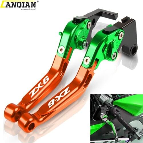 For Kawasaki ZX-6 1990 1991 1992 1993 1994 1995 1996 1997 Motorcycle CNC Adjustable Extendable Foldable Brake Clutch Levers ZX6