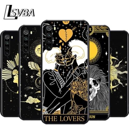 Death Tarot for OPPO Reno 2 Z 2Z 2F 3 4 4Z 4F 4SE 5 Pro 4G 5G ACE 10X ZOOM F7 A5 A9 2020 Soft Black Phone Case