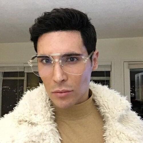 Veshion Rimless Sunglasses Women Men Polygon Glasses Brand Designer Vintage Sun Glasses for Female Male Oversized Woman Eyewear