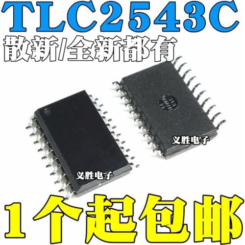 TLC2543C TLC2543CDW TLC2543CDWR 12 AD SOP20 12 AD patch SOP20 of adc chip 20 feet