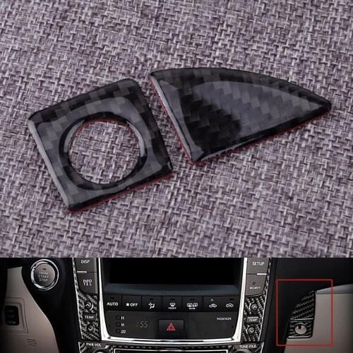 Carbon Fiber Car Inner Glove Box Handle Trim Cover Fit for Lexus IS250 IS300 IS350 2006 2007 2008 2009 2010 2011 2012