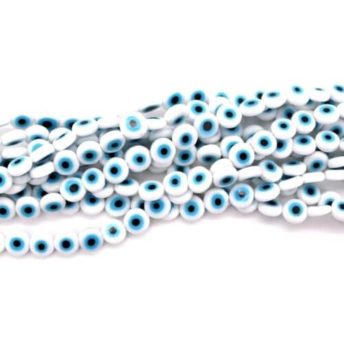 More colors available 140pcs 8mm oblate shape Eye Colored glaze crystal beads crystal beads glass beads for jewelry making diy