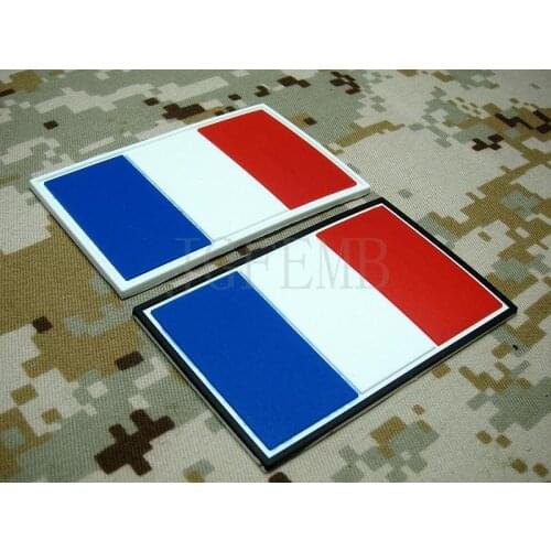 The flag of France Military Tactical Morale 3D PVC patch Badges