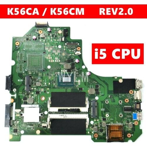 K56CA Onboard i5 CPU Mainboard For ASUS S56C S56CM S550C S550CM K56CB A56C K56CA K56C K56CM laptop Motherboard 100% Tested