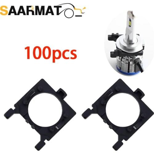 100×Car LED Bulb Holder Adapter Sockets Base for Ford Focus 2 Fiesta MK2 H7 Halogen light holder Light Base Headlight Adapter