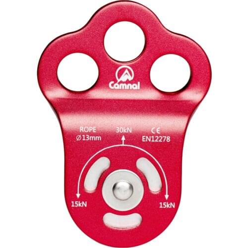 2pcs 30KN Triple Attachment Pulley / Hitch Climbing Arborist for Safety Equipment Hardware for Caving Raigging Descending