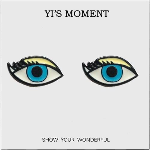 2019 Theme party Eye Stud Earrings Cartoon Earring for women