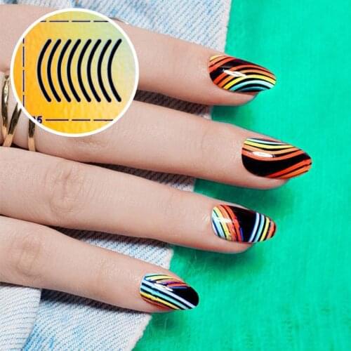 23 Designs Nail Foil Openwork Stripe Flower Foil for Manicure Nail Art Decorations Nail Print Template Hollow Stickers For Nails