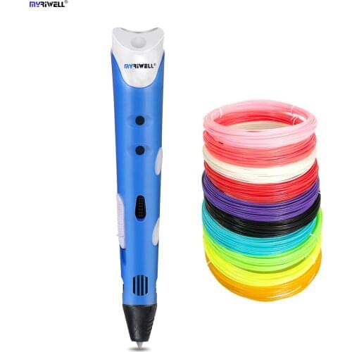 Myriwell 3D Printing Pens 1.75mm ABS 3D Pen Creative Toy Birthday Gift For Kids Child Design Drawing Education Tool Hobbies Toys