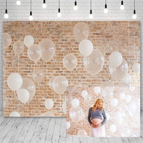 Avezano Photo Backdrops Newborn Brick Wall Balloon Decoration Wallpaper Banners Photography Background Props For Photo Studio