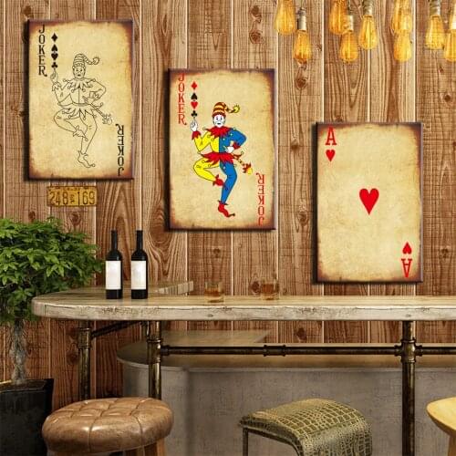 Gambling Poker Cards Canvas Paintings Wall Art Home Decor Poker Pictures HD Prints Club Casino bar restaurant Decoration Posters
