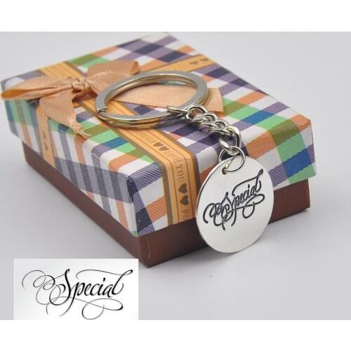 Free Shipping Engraved 925 Solid Disc Keychain Custom Handwriting Key Chain Personalized Hand Written Memorial Jewelry Dad Gift